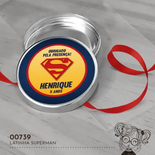 Latinha Adesivada Superman - 00739