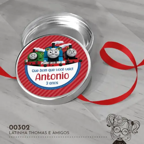Latinha Adesivada Thomas e Amigos - 00302