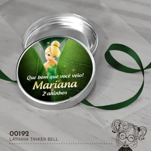 Latinha Adesivada Tinker Bell - 00192