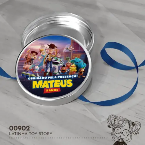 Latinha Adesivada Toy Story - 00902