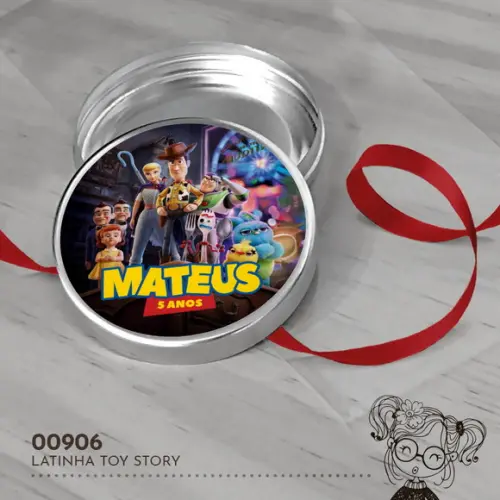 Latinha Adesivada Toy Story - 00906