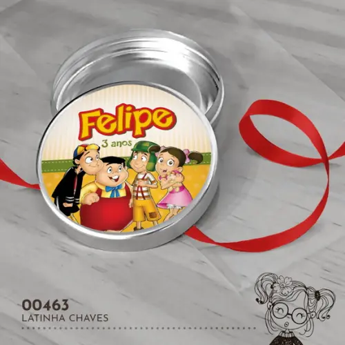 Latinha Adesivada Turma do Chaves - 00463