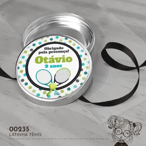 Latinha Adesivada Tênis - 00235