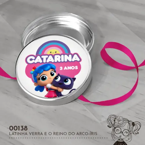 Latinha Adesivada Vera e o Reino do Arco-íris - 00138