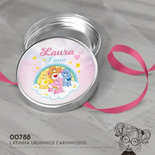 Latinha Adesivada Ursinhos Carinhosos -- 00788