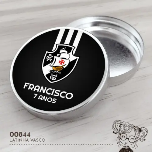 Latinha Adesivada Vasco - 00844