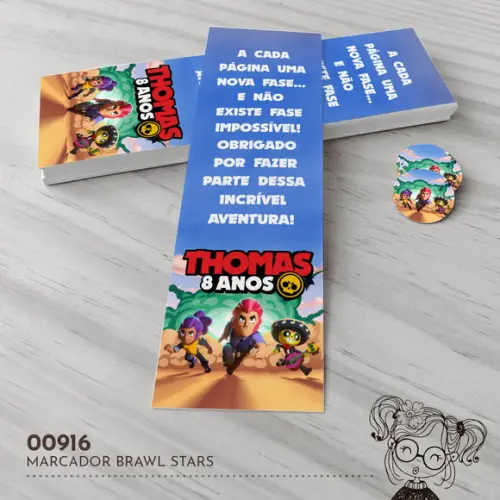 Marcador de Livro Brawl Stars - 00916