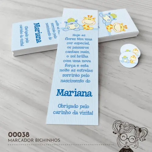 Marcador de Livro Bichinhos - 00038