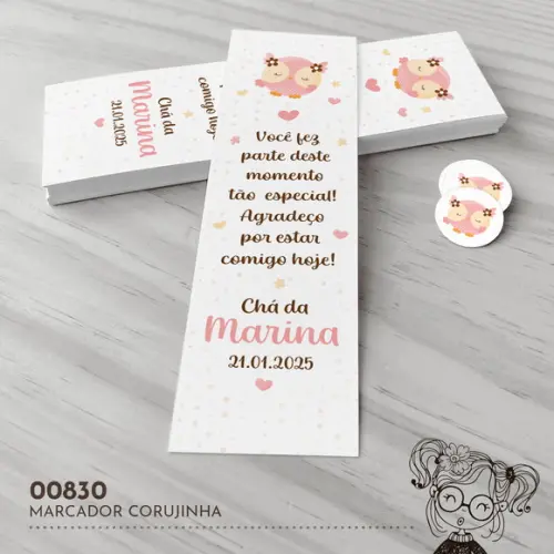 Marcador de Livro Corujinha - 00830