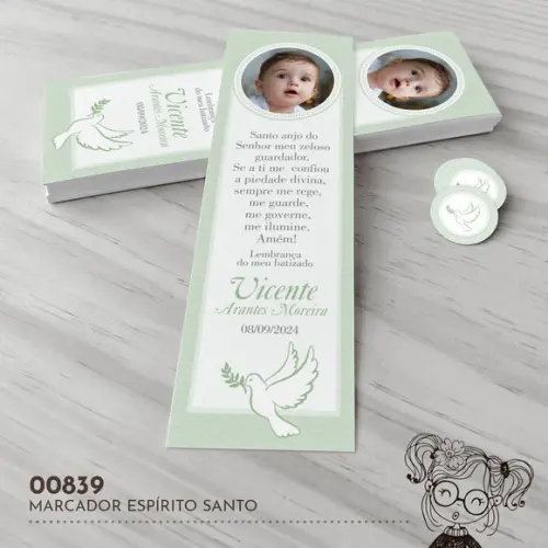Marcador de Livro Espírito Santo - 00839