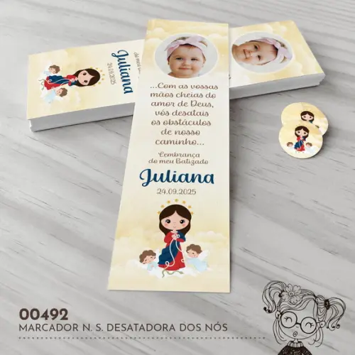 Marcador de Livro N. S. Desatadora dos Nós - 00492