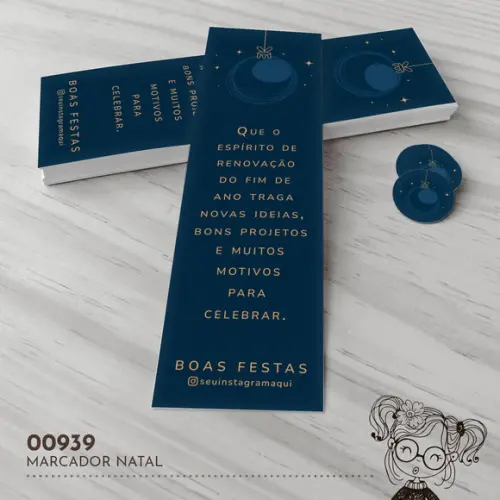 Marcador de Livro Natal - 00939
