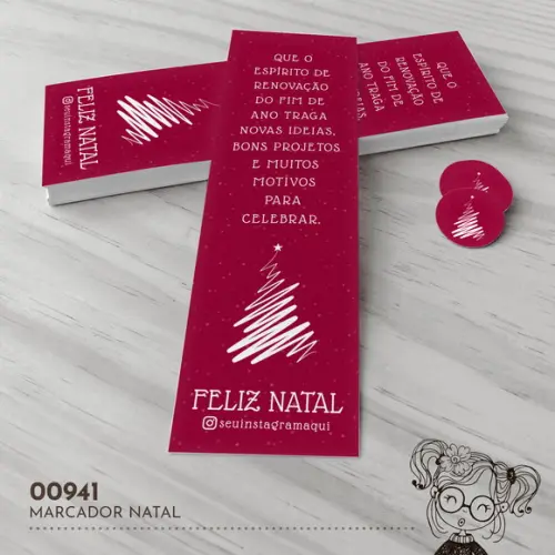 Marcador de Livro Natal - 00941