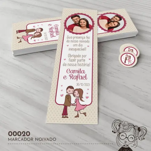 Marcador de Livro Noivado - 00020