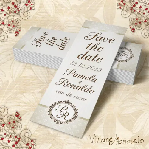 Marcador de Livro Save The Date - 00287