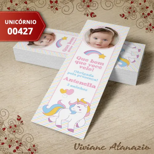 Marcador de Livro Unicórnio - 00427
