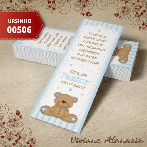 Marcador de Livro Ursinho - 00506