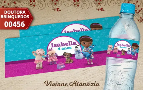 Rótulo Água Doutora Brinquedos - 00456