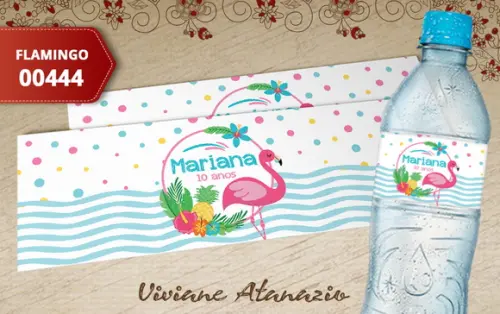 Rótulo Água Flamingo - 00444