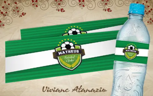 Rótulo Água Mineral Futebol - 00407