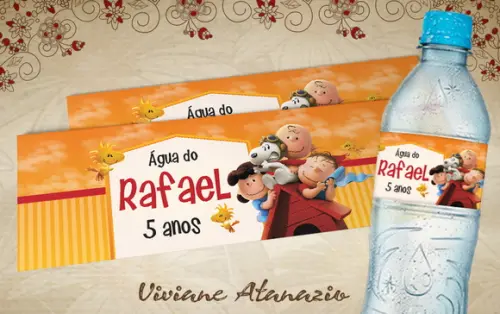Rótulo Água Snoopy - 00322