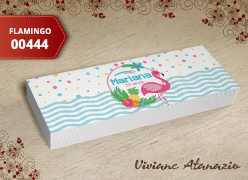 Rótulo Potinho Flamingo - 00444