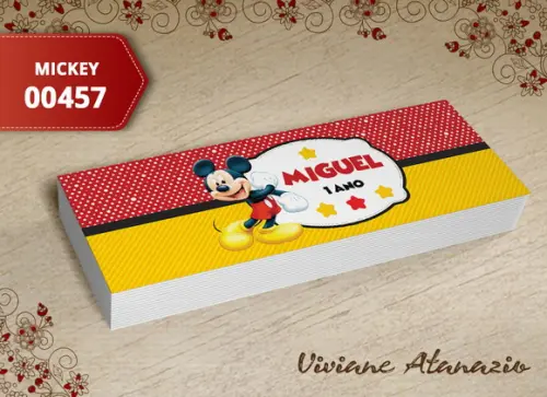 Rótulo Potinho Mickey - 00457