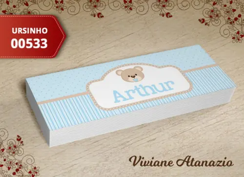 Rótulo Potinho Ursinho - 00533