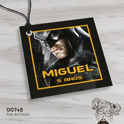 Tag Quadrada Batman - 00748
