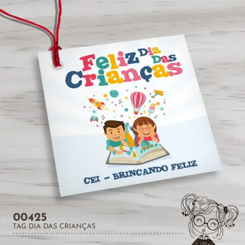Tag Quadrada Dia das Crianças - 00425