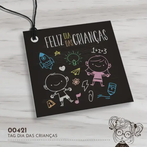 Tag Quadrada Dia das Crianças - 00421