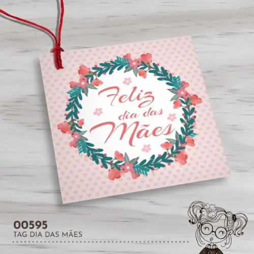 Tag Quadrada Dia das Mães - 00595