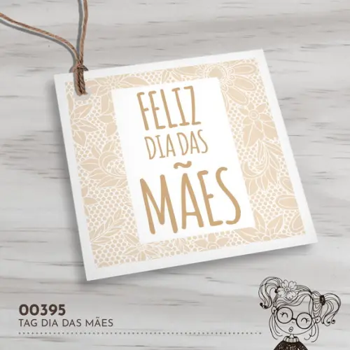 Tag Quadrada Dia das Mães - 00395