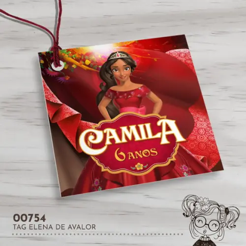 Tag Quadrada Elena de Avalor - 00754
