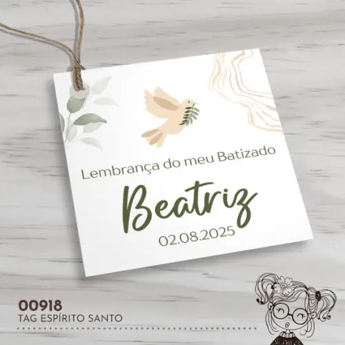 Tag Quadrada Espírito Santo - 00918