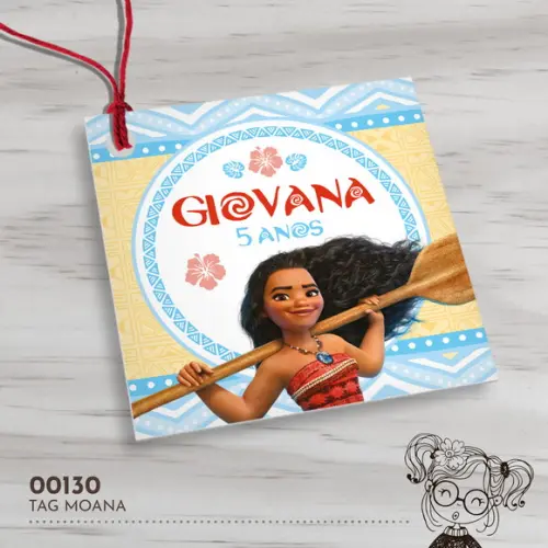 Tag Quadrada Moana - 00130