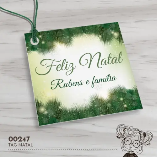 Tag Quadrada Natal - 00247