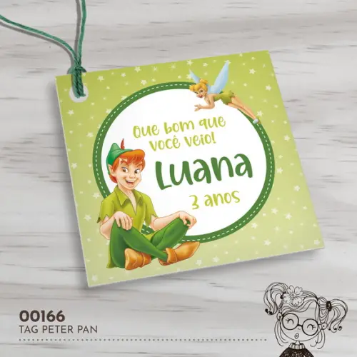 Tag Quadrada Peter Pan - 00166
