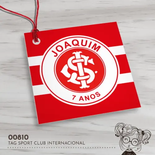Tag Quadrada Sport Club Internacional - 00810