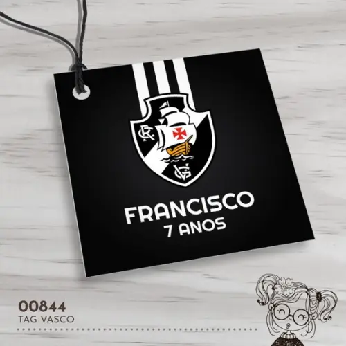Tag Quadrada Vasco - 00844