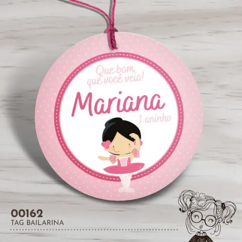Tag Redonda Bailarina - 00162