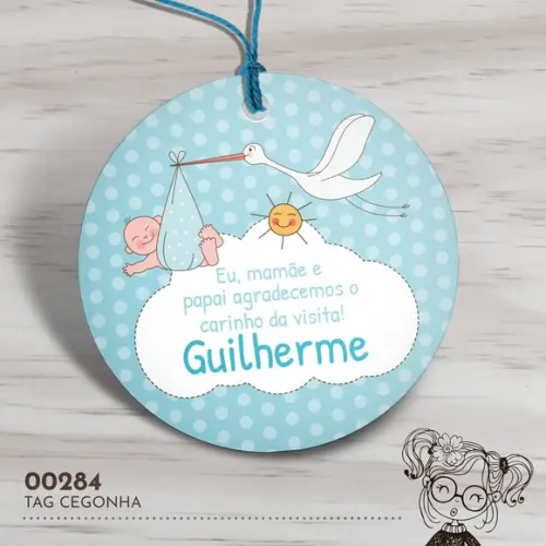 Tag Redonda Cegonha - 00284