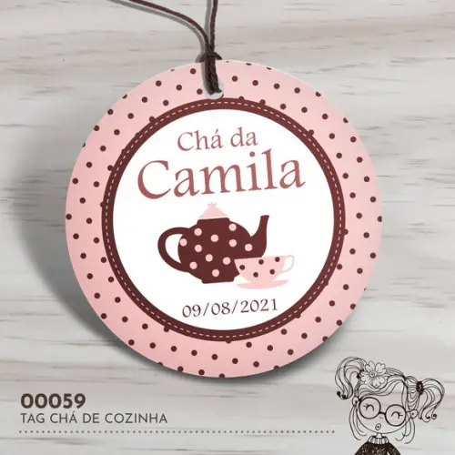 Tag Redonda Chá de Cozinha - 00059