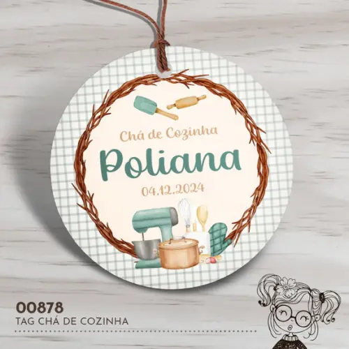 Tag Redonda Chá de Cozinha - 00878
