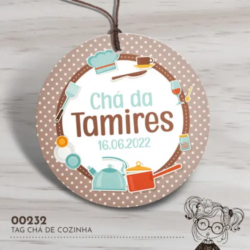 Tag Redonda Chá de Cozinha - 00232