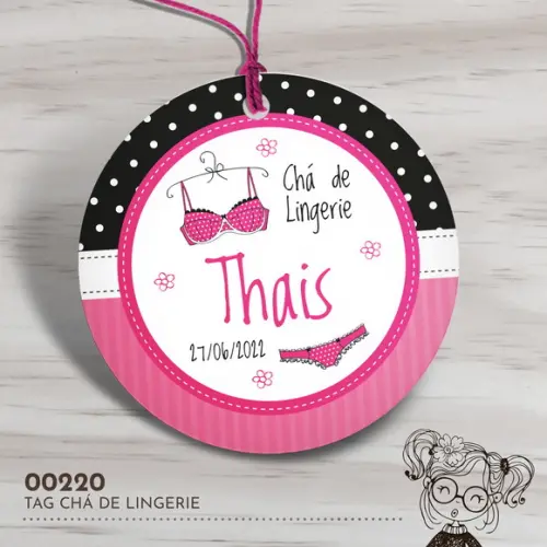 Tag Redonda Chá de Lingerie - 00220