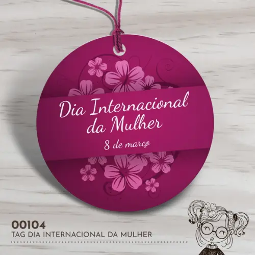 Tag Redonda Dia Internacional da Mulher - 00104