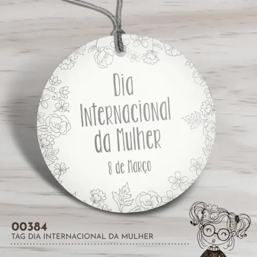 Tag Redonda Dia Internacional da Mulher - 00384