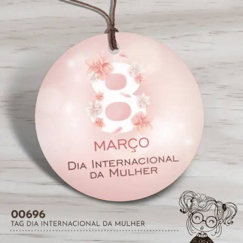 Tag Redonda Dia Internacional da Mulher - 00696