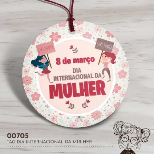 Tag Redonda Dia Internacional da Mulher - 00705
